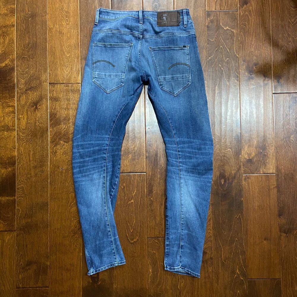 G-Star Raw 3D Slim Arc Cut Denim Stretch Blue Jeans Men's Size 30W x 30L - Picture 5 of 11